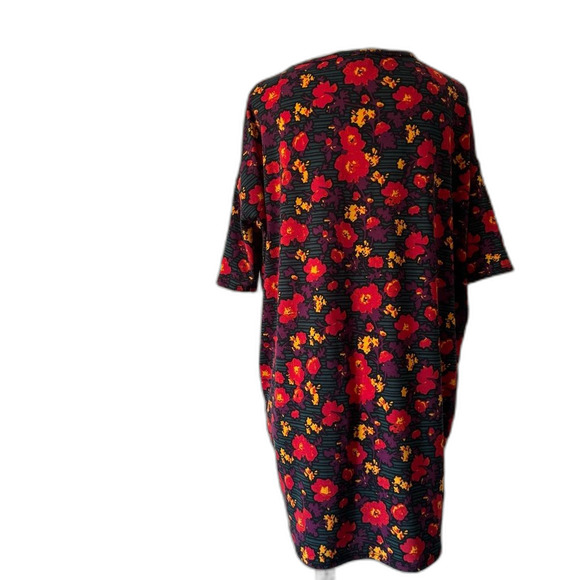 LuLaRoe Women's Floral Tunic - Red and Yellow XL - Picture 4 of 8